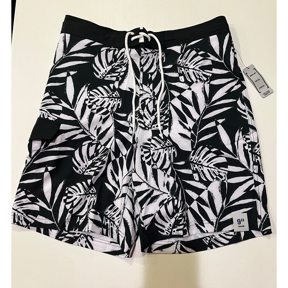 George Men's & Big Men's Cargo E-Board Stretch Trunks 9" Inseam, Size M